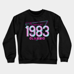 Born In 1983 Throwback Birthday Crewneck Sweatshirt